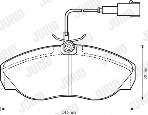 set placute frana,frana disc 573060J JURID