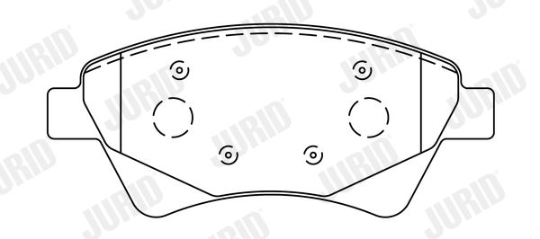 Set placute frana,frana disc 573124J JURID