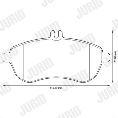 Set placute frana,frana disc 573257JC JURID