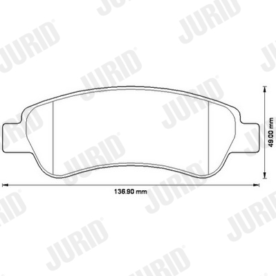 Set placute frana,frana disc 573274J JURID