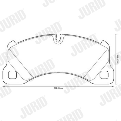 Set placute frana,frana disc 573329JC JURID