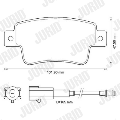 set placute frana,frana disc 573345J JURID