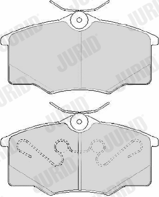 Set placute frana,frana disc 573635J JURID