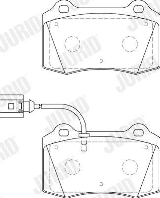 set placute frana,frana disc 573641J JURID