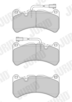 set placute frana,frana disc 573663J JURID