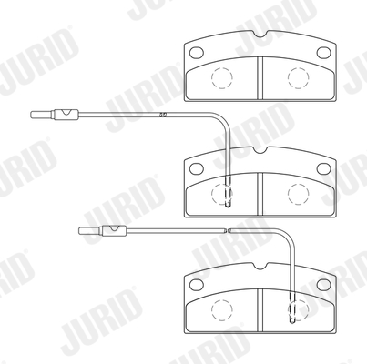 set placute frana,frana disc 573750J JURID