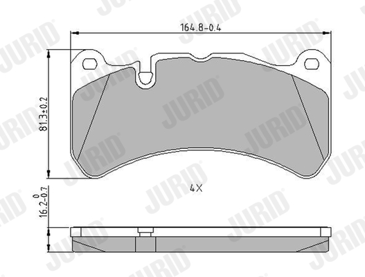 set placute frana,frana disc 573799J JURID
