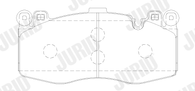 set placute frana,frana disc 573879J JURID