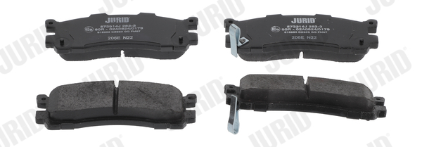 set placute frana,frana disc 573914J JURID