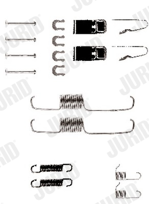 Set accesorii, sabot de frana 771039J JURID