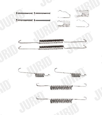 Set accesorii, sabot de frana 771086J JURID