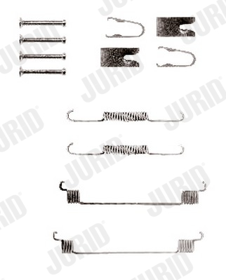 Set accesorii, sabot de frana 771303J JURID