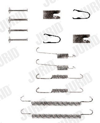 Set accesorii, sabot de frana 771305J JURID