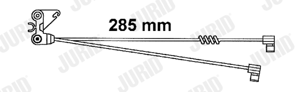 Senzor de avertizare,uzura placute de frana FAI125 JURID