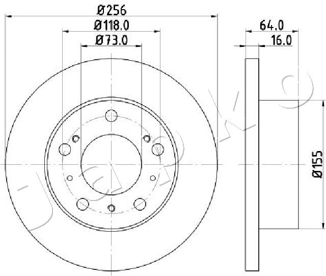 Disc frana 600267C JAPKO