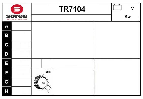 Starter TR7104 SERA