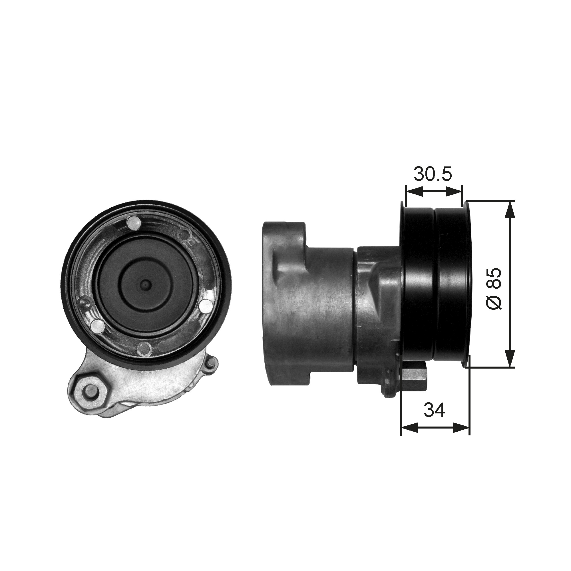 Intinzator curea, curea distributie 38571 GATES-AU