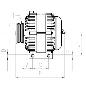 Generator / Alternator 116665 HC-Cargo