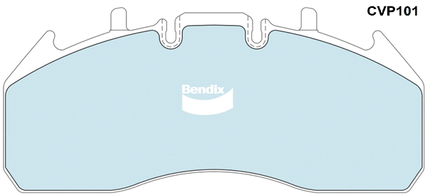 Set placute frana,frana disc CVP101 PTHD BENDIX-AU