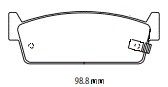 Set placute frana,frana disc CVP1144 PTHD BENDIX-AU