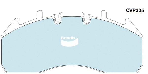 Set placute frana,frana disc CVP305 PTHD BENDIX-AU