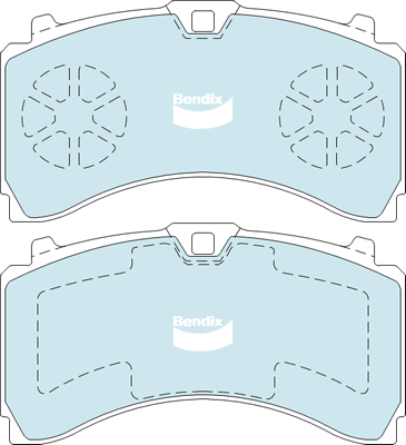 Set placute frana,frana disc CVP501 PTHD BENDIX-AU