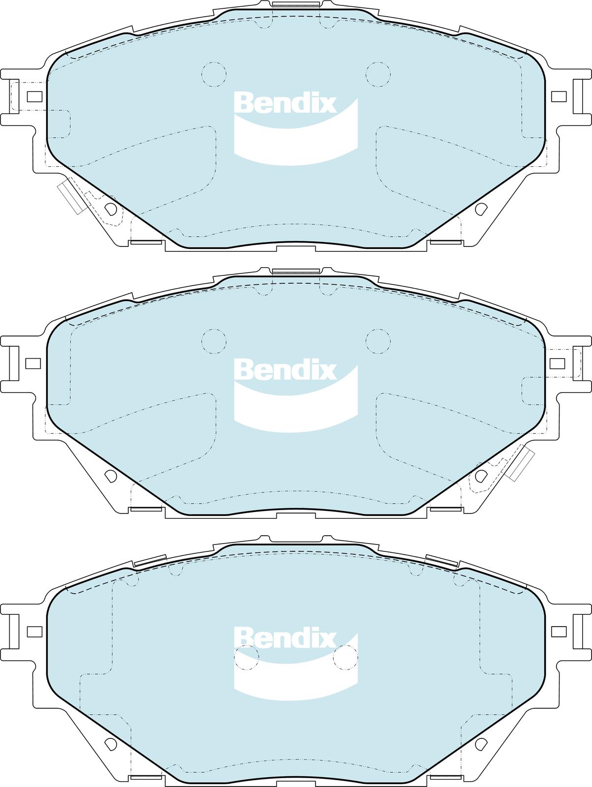 Set placute frana,frana disc DB2423 HD BENDIX-AU