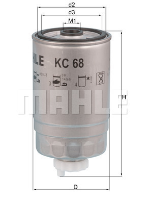 Filtru combustibil WG1214845 WILMINK GROUP