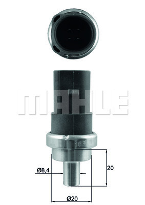 Senzor,temperatura lichid de racire WG1789675 WILMINK GROUP