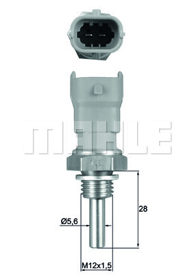 Senzor,temperatura lichid de racire WG1789653 WILMINK GROUP