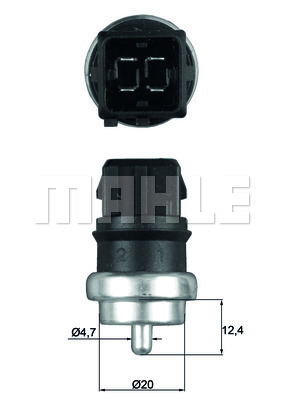 Senzor,temperatura lichid de racire WG1789657 WILMINK GROUP