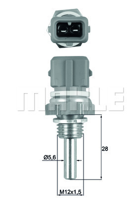 Senzor,temperatura lichid de racire WG1789662 WILMINK GROUP