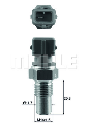 Senzor,temperatura lichid de racire WG1789663 WILMINK GROUP