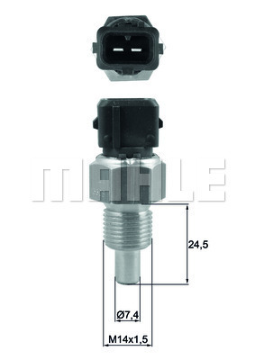 Senzor,temperatura lichid de racire WG1789659 WILMINK GROUP