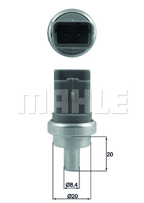Senzor,temperatura lichid de racire WG1789661 WILMINK GROUP