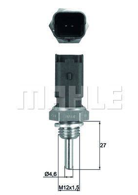 Senzor,temperatura lichid de racire WG1789667 WILMINK GROUP