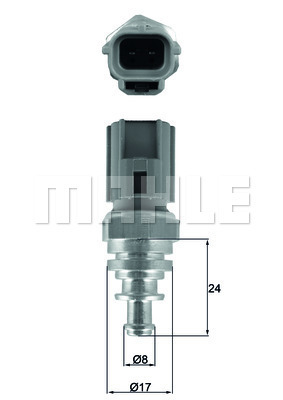 Senzor,temperatura lichid de racire WG1789671 WILMINK GROUP