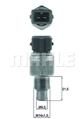 Senzor,temperatura lichid de racire WG1789674 WILMINK GROUP