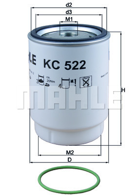 Filtru combustibil WG1916587 WILMINK GROUP