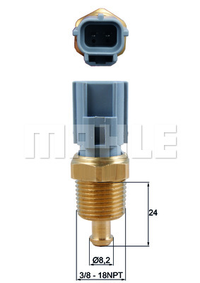 Senzor,temperatura lichid de racire WG1789668 WILMINK GROUP