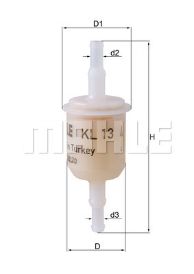 Filtru combustibil WG2325951 WILMINK GROUP