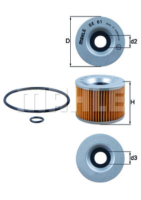 Filtru ulei WG2260354 WILMINK GROUP