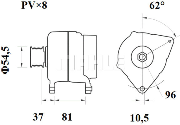 Generator / Alternator WG2044011 WILMINK GROUP