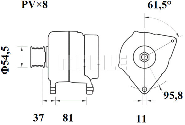 Generator / Alternator WG2044012 WILMINK GROUP