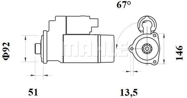 Starter WG2045392 WILMINK GROUP