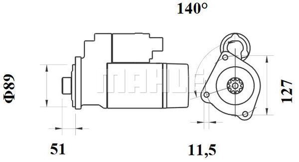 Starter WG2045396 WILMINK GROUP