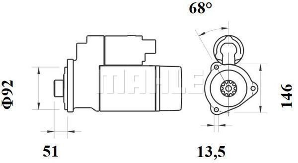 Starter WG2203433 WILMINK GROUP