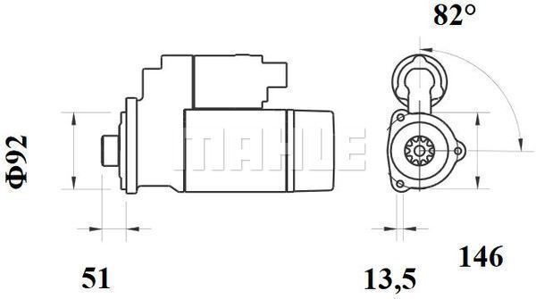 Starter WG2203436 WILMINK GROUP