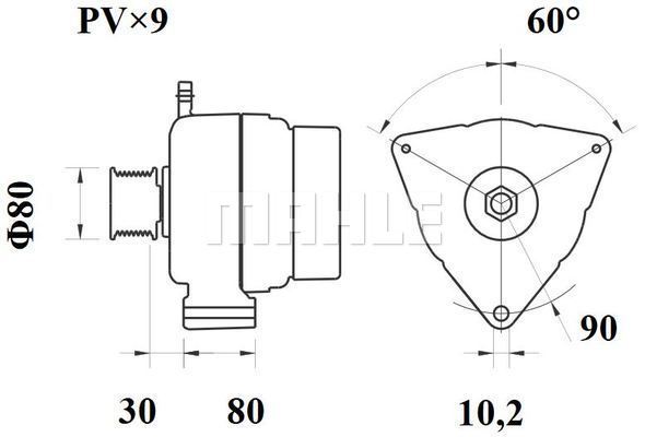 Generator / Alternator WG2043988 WILMINK GROUP
