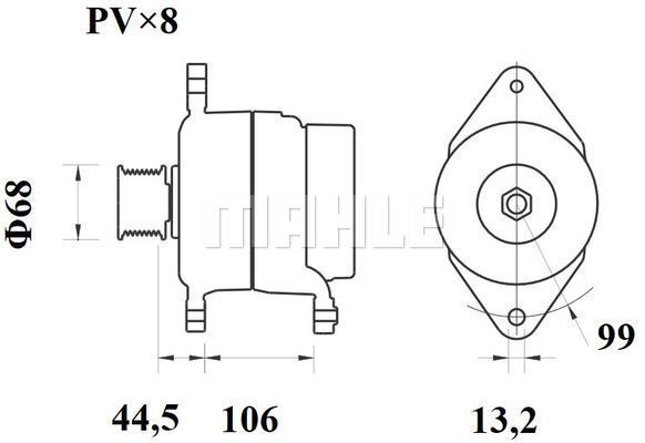 Generator / Alternator WG2044013 WILMINK GROUP